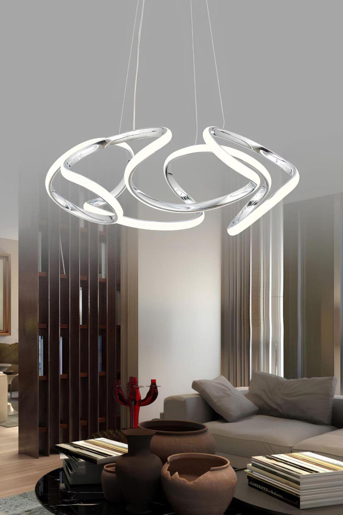 Kumandalı Ledli Avize Modeli